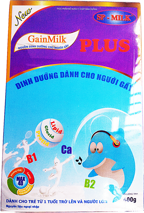 Gain milk Plus dạng hộp